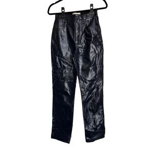 Abercrombie & Fitch Jeans Womens SZ 26/2 Navy Blue 90s Straight Ultra High Rise